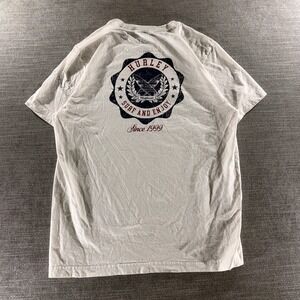 Hurley Graphic T-Shirt‎ Mens Large Off-White Excellent Surf And Enjoy Since 1999